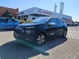 Citroën Poděbrady :: Citroën C3 Shine 1.2 PT 110k černá PERLA 06/2023 3300km